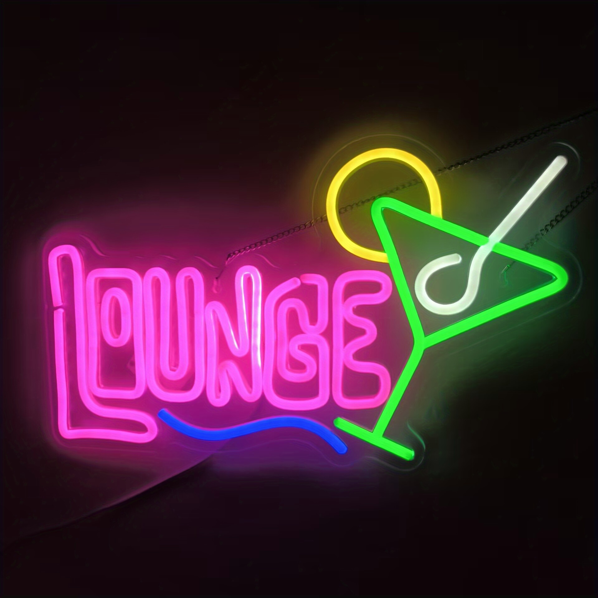 Home Bar Lounge - 라운지 네온 사인 LED 벽 장식