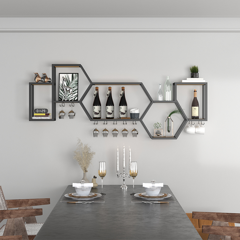 Home Bar Shelf - 디자이너 선반 바 캐비닛 거실 주방
