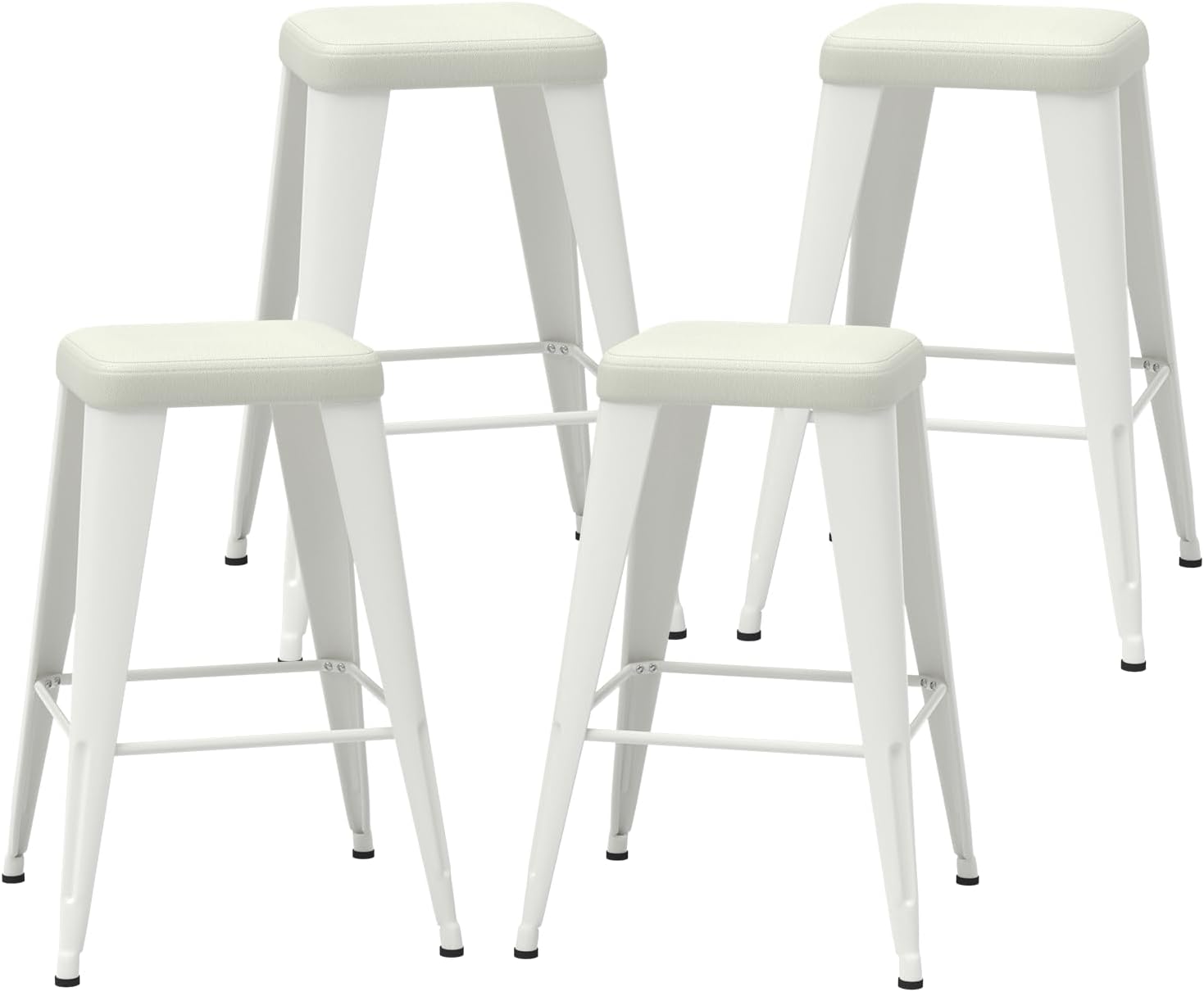 바 스툴 4개 세트, 26인치 카운터 높이 등받이 없는 - Home Bar Stools 리뷰 및 가격