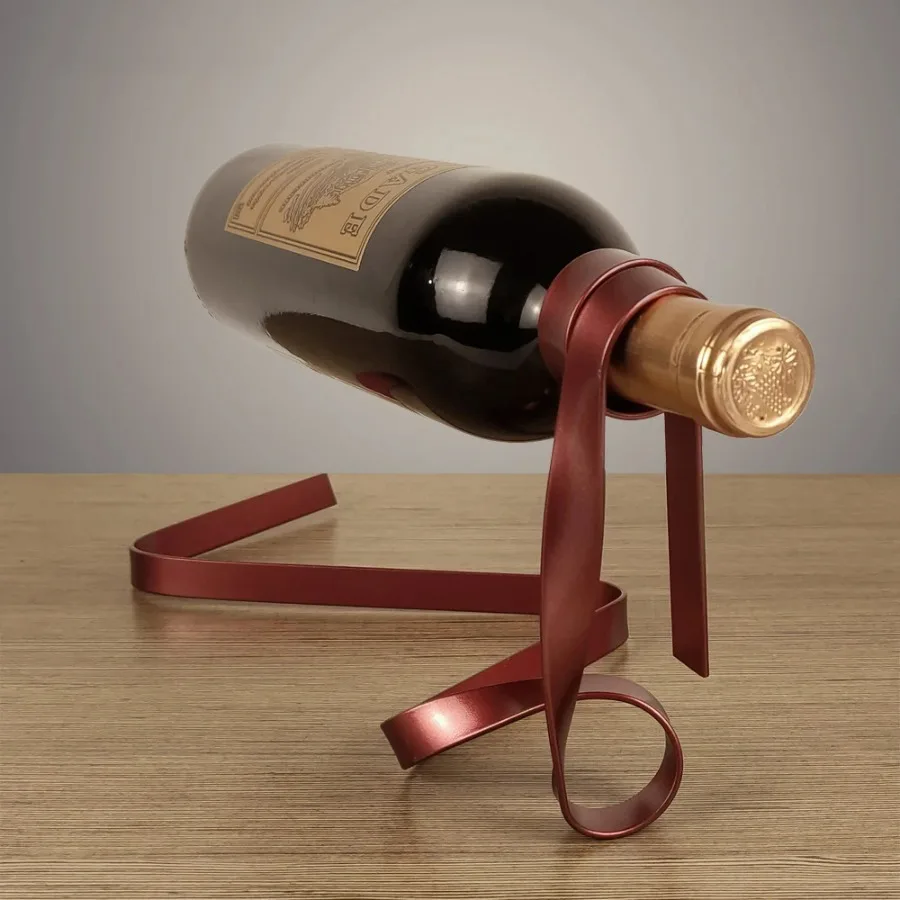화려한 리본 철제 와인병 홀더 장식 선반 창의적인 걸이 - Home Bar Shelf 리뷰 및 가격