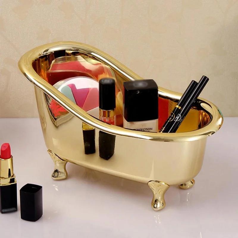 1개 미니 욕조 비누 보석 보관함 메이크업 정리함 데스 - Bar Cart Gold 리뷰 및 가격