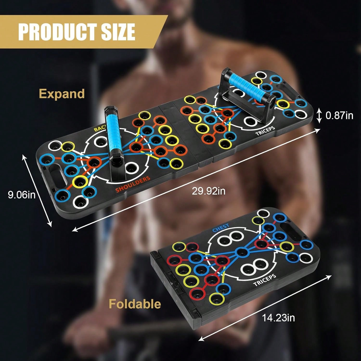 다기능 접이식 푸시업 보드 세트, 저항 밴드가 포함된  - Home Bar Setup Kit 리뷰 및 가격